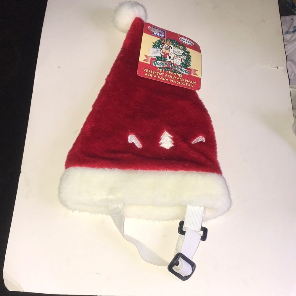NWT Furry Santa Hat for Pets